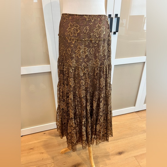 RARE Vintage I.N.C. Lace Maxi Skirt